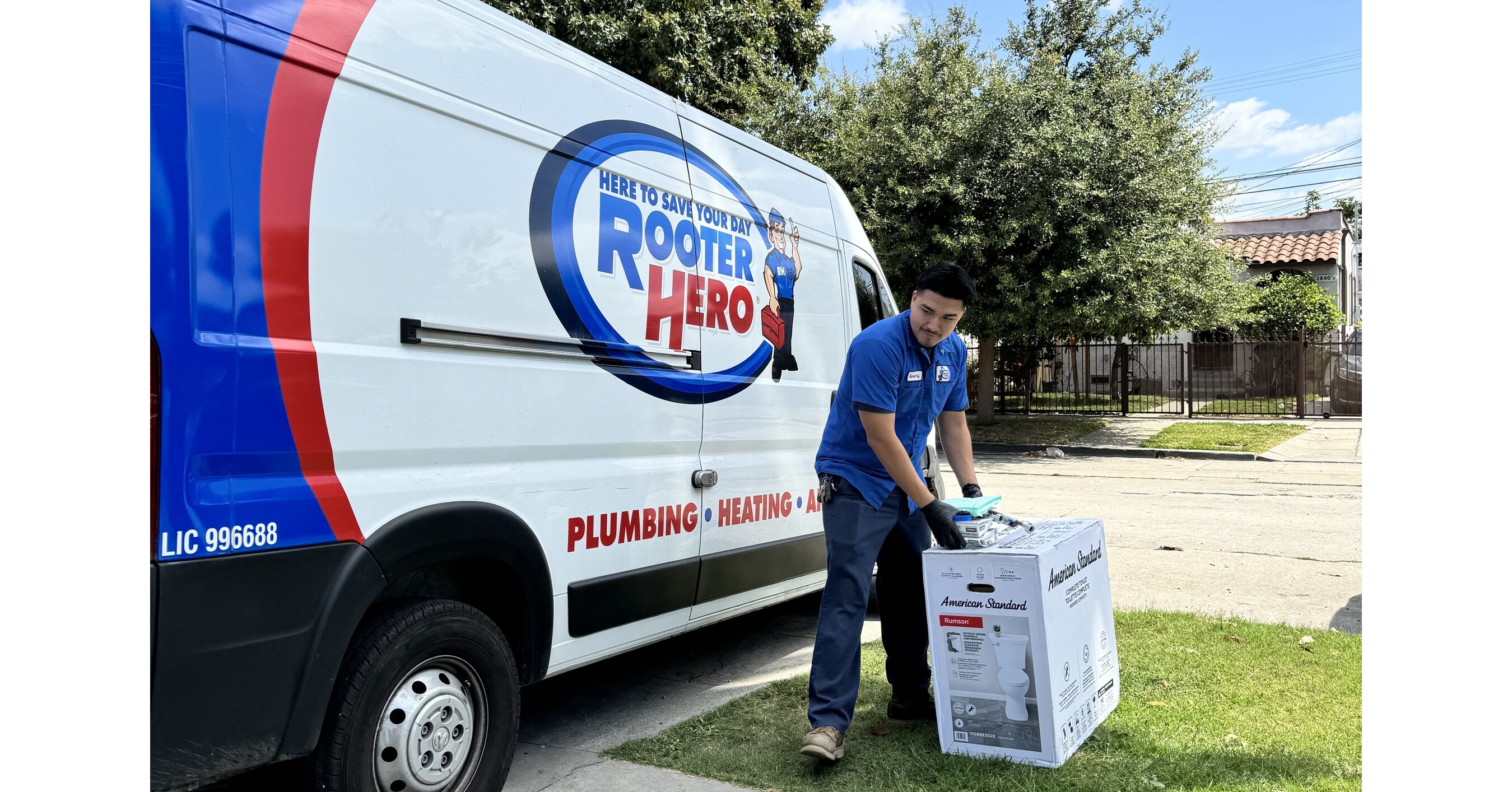 Rooter Hero Plumbing & Air partners with local charity to help a local senior in need