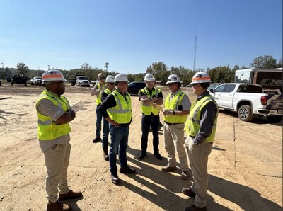 Norfolk Southern EVP and Chief Operating Officer John Orr, members of the company's operations leadership team, and North Carolina-based operations team members assessing damage, checking on affected employees, and delivering supplies to those in need.