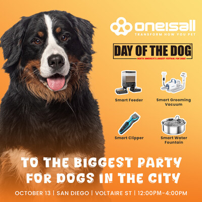 Oneisall Will Bring Smart Pet Accessories to Day of the Dog Festival in San Diego