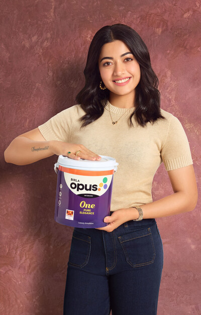 Birla Opus Paints ropes in Rashmika Mandanna for their latest campaign ‘Naye Zamane Ka Naya Paint’ (PRNewsfoto/Birla Opus Paints)