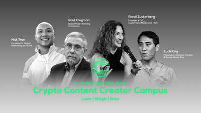 O Crypto Content Creator Campus (CCCC) apresenta uma lista de palestrantes repleta de estrelas para o evento inaugural