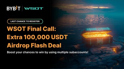 Bybit Doubles Down on Rewards for Late Entrants of WSOT 2024 With New 100,000 Prize Pool