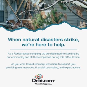 Debt.com Offers Critical Financial Guidance for Victims of Hurricanes Helene and Milton