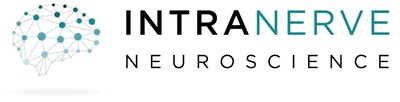 IntraNerve Neuroscience logo of a teal blue brain with company name IntraNerve Neuroscience next to the brain in black and teal blue text.