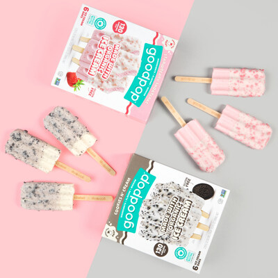 GoodPop’s new Strawberry Shortcake and Cookies n’ Cream flavors