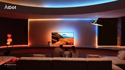 Colors leave the screen and enter the room—bond over immersive viewing experiences.