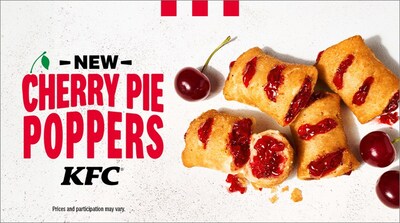 There’s also a new dessert coming to KFC menus: NEW Cherry Pie Poppers! Stuffed with warm cherry pie filling and wrapped in buttery and flaky crust, these are the perfect way to refresh your taste buds.