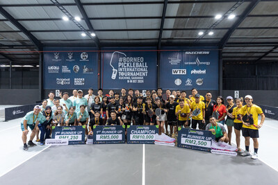 The first Borneo Pickleball International Tournament ends in victory with the first batch of winners. Paragon SG emerged as the Champions, with Paragon Perfecto securing the Runner-Up spot after a hard-fought finale. The ESM Voltage Vipers Pickleball claimed 3rd place, while Dayak Daily Berami proudly took 4th place.