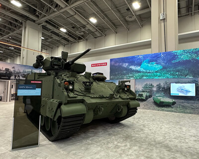 A new Armored Multi-Purpose Vehicle prototype equipped with a 30mm turret is featured at AUSA 2024.