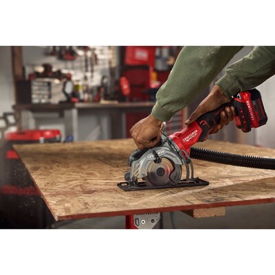 Perfect for tight spaces and extended-reach applications, the V20* BRUSHLESS RP™ 4.5 in. Circular Saw's (CMCS405B) brushless motor delivers up to 4,500 no-load RPM for efficient cutting through various materials.