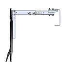 All-aluminum, adjustable "Straight Bar" support brackets are lighter, corrosion-resistant and repositioned to provide better clearance.