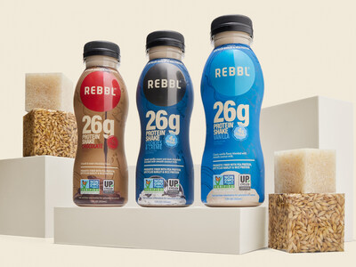 REBBL’s new 26g Protein Shakes feature a sustainable, Upcycled Certified™, and Non-GMO Project Veriﬁed plant protein blend. Available at select Target store locations.