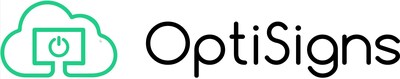 OptiSigns logo (PRNewsfoto/OptiSigns)