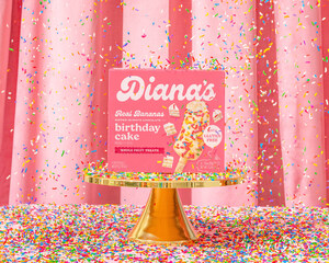 Diana's™ Celebrates 30 Years of Wholesome Snacking with the Launch of the New White Chocolate Birthday Cake Banana Sticks--Exclusively at Target