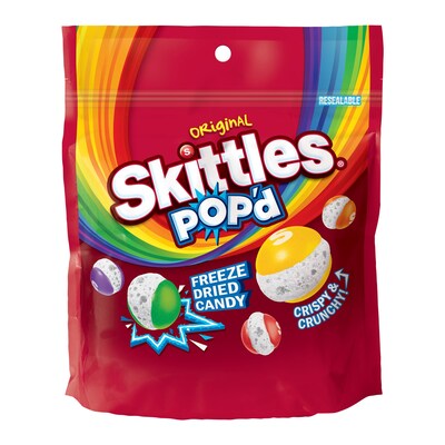 Mars introduces SKITTLES® POP’d, a crispy and crunchy twist on the classic SKITTLES treat available in the iconic Original and new Sour flavors for fans to pop anywhere on the go.