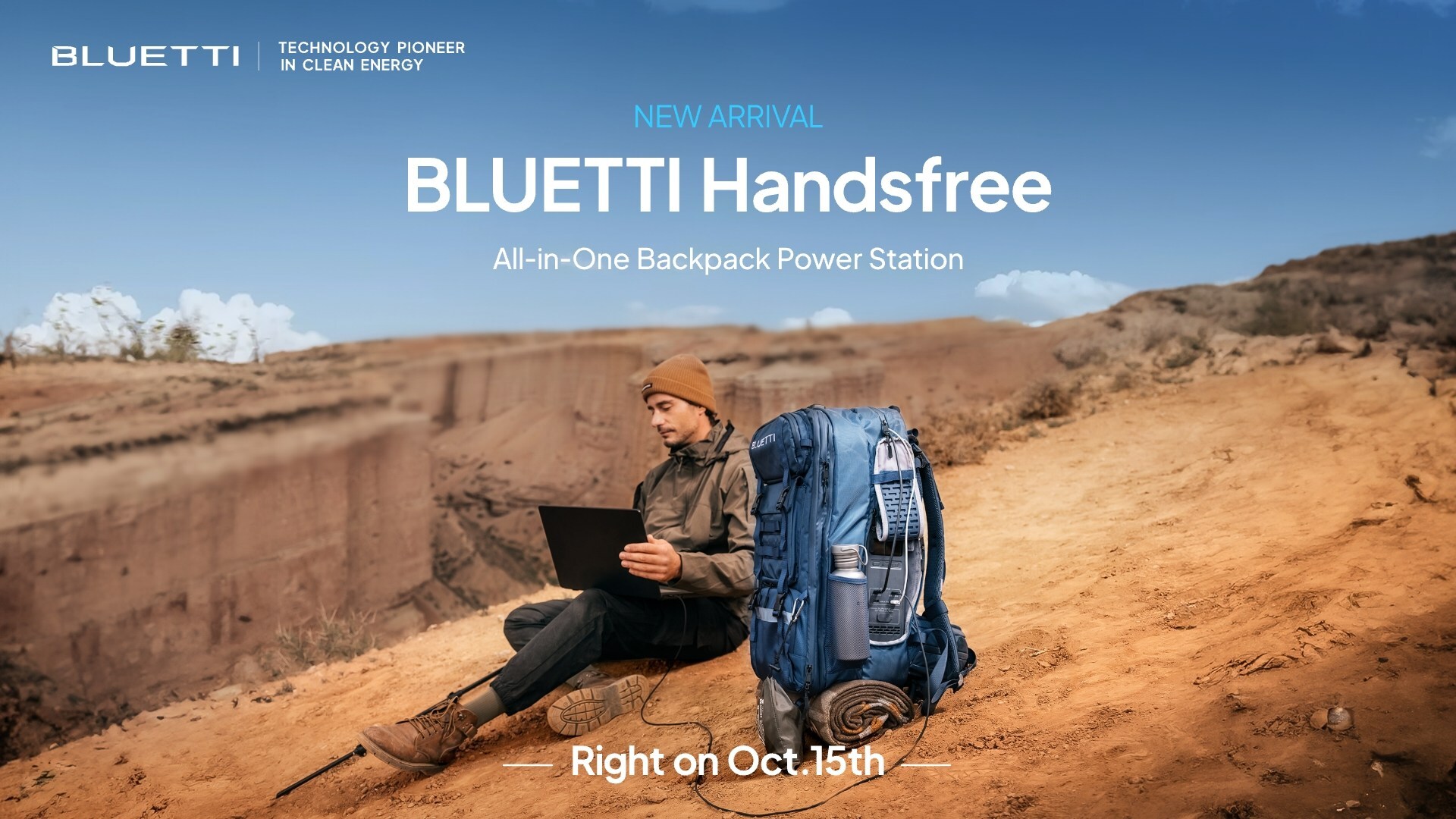 BLUETTI Introduces Handsfree Solar Backpack Power Stations for Non-Stop Charging on the Go