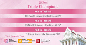 Chulalongkorn University Ranks No.1 in Thailand and Tops Three Key Areas in THE WUR 2025, Securing No.1 Spot Across Multiple Global Rankings