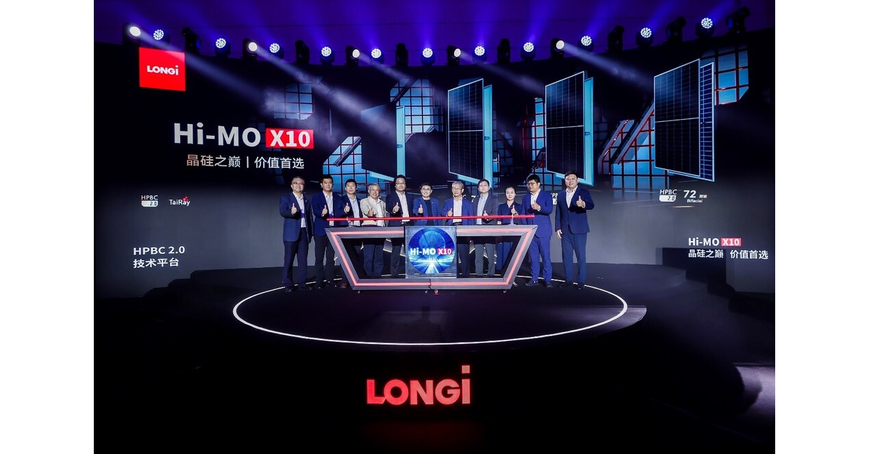 Longi Unveils Hi Mo X10 Module Featuring Hpbc 2 0 Cell Technology At