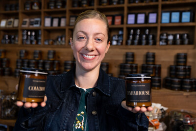 Rebekah Owen is a candlemaker who hand-crafts all-natural candles sold at Homestead Craft Village in Waco, Texas. Courtesy of Homestead Heritage 2024