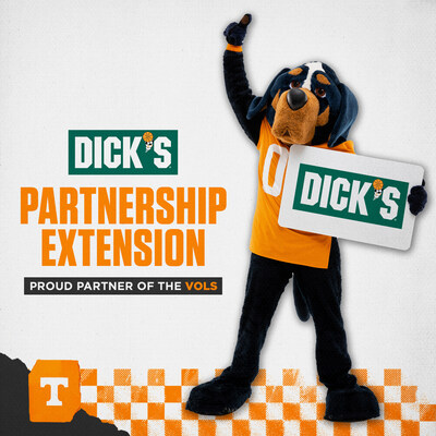 DICK'S Sporting Goods Extends Partnership with University of Tennessee Athletics in Multi-Year Deal