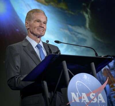 NASA Administrator Bill Nelson talks to the agency’s workforce during his first State of NASA event Wednesday, June 2, 2021, at NASA Headquarters Mary W. Jackson Building in Washington. Credit: NASA/Bill Ingalls