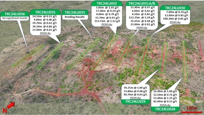 Figure 1: Trenching in the Central Sector. (CNW Group/Bravo Mining Corp.) Figure 1: Trenching in the Central Sector. (CNW Group/Bravo Mining Corp.)