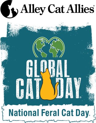 Alley Cat Allies Global Cat Day and National Feral Cat Day logo.