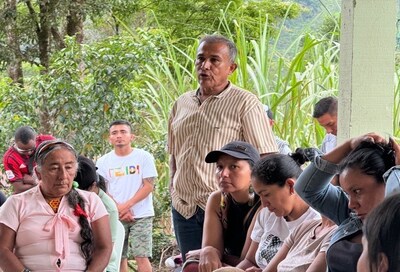 Figure 8 – ‘Good Neighbor Meeting’ in the Community of Montclar. (CNW Group/Libero Copper & Gold Corporation)