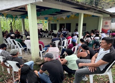 Figure 8 – ‘Good Neighbor Meeting’ in the Community of Montclar. (CNW Group/Libero Copper & Gold Corporation)