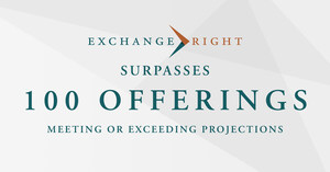 ExchangeRight Surpasses 100 Offerings Meeting or Exceeding Projections