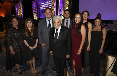 Members of Hyundai’s Employee Resource Group, Amigos Unidos, with Dr. David C. Lizárraga, chairman and founder, TELACU Education Foundation in Los Angeles, Calif., May 17, 2024. (Photo/Hyundai)