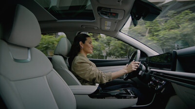 Hyundai Tucson Campaign “Rightsizing” | Screen grab of Hyundai’s TV ad with Lopez Negrete Communications, Aug. 7-9, 2024.