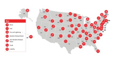 Weather-related perils by state