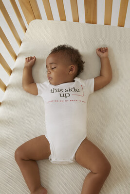 Huggies Safe Sleep Body Suit "This Side Up"