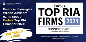 Financial Synergies Wealth Advisors Earns Ranking on Forbes List of America's Top RIA Firms 2024