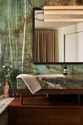 Cristallo Tiffany Quartzite designed by Karla Garcia (Photo by Andrew Bui)