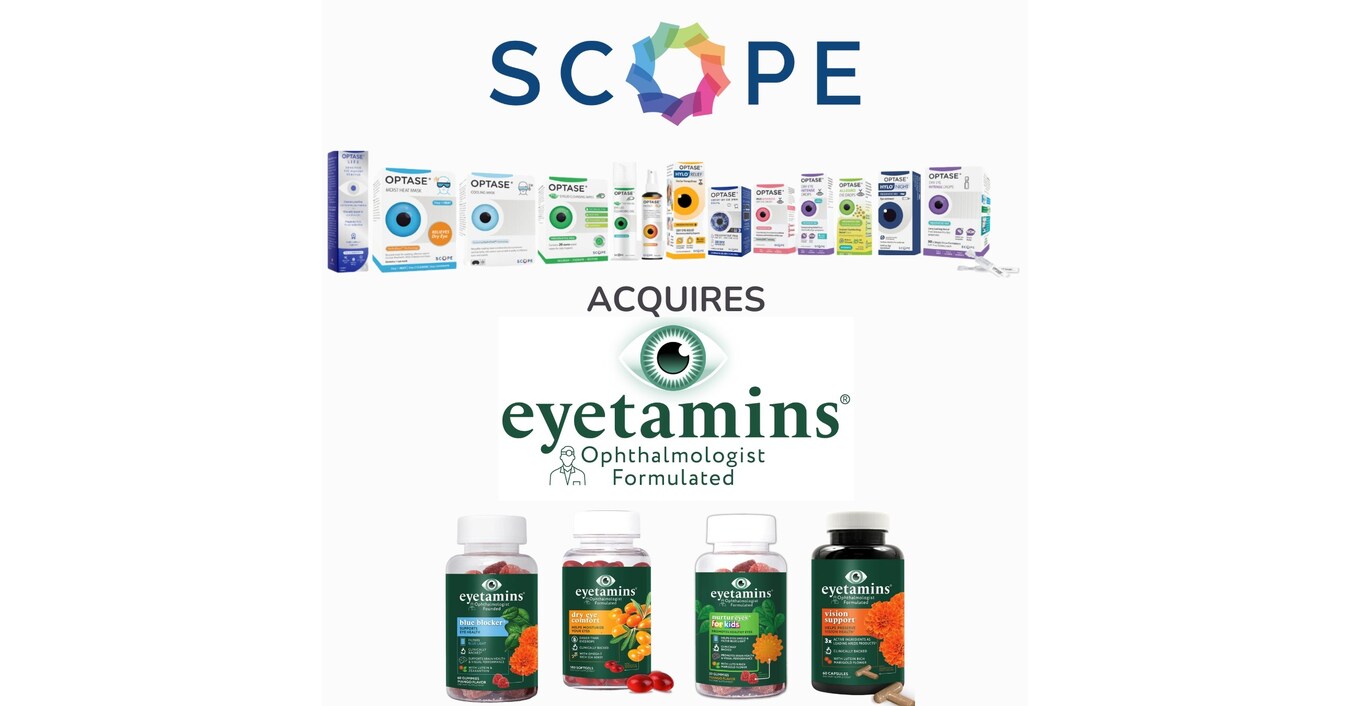SCOPE Health Inc. acquires EYETAMINS supplements
