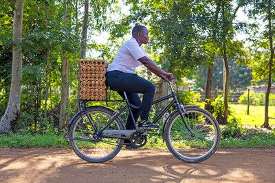 The Buffalo Bicycle is purpose-built to carry heavy loads on tough roads.