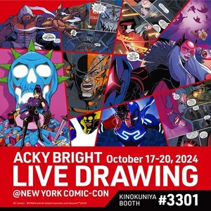 Japanese Manga Artist &amp; Illustrator Acky Bright Hosts Live Drawing at New York Comic Con 2024