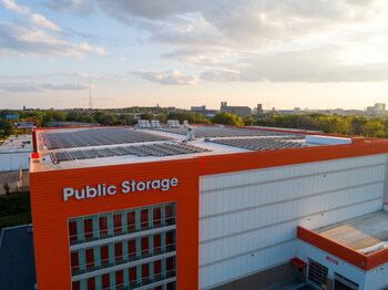 Public Storage Roof Mounted Solar System in St. Paul, Minnesota.