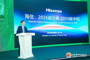 Hisense annonce sa promesse de double émission de carbone lors de la Conférence des leaders mondiaux de l'ESG