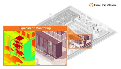 Hanwha Vision AI thermal cameras monitor airflow and temperature of data centers.