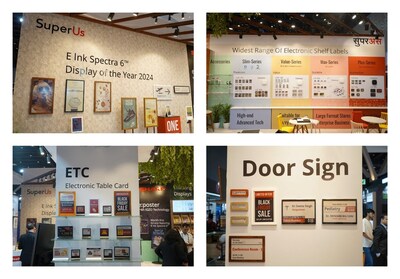 At InfoComm India 2024, E Ink Spectra, Electronic Shelf Labels, Electronic Table Card, and Door Signages