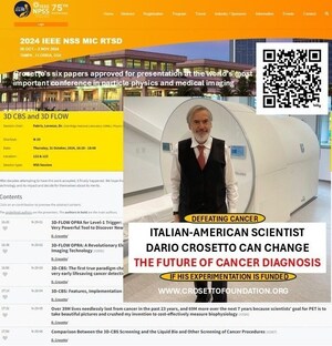 Cancer : les inventions révolutionnaires de Crosetto, susceptibles de sauver des millions de vies et des milliards de dollars, sont autorisées pour une présentation de deux heures à l'IEEE