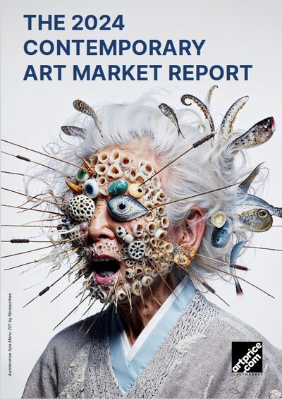 Artprice’s Annual Contemporary Art Market Report, illustrated by the digital work “Auntieverse Spa Menu 201” by Niceaunties © fellowship.xyz