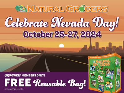 Natural Grocers is hosting a 'Celebrate Nevada Day' event to thank its loyal customers starting October 25, 2024.