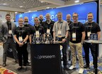 Members of the Preseem Team pose with our five WISPA Service of the Year awards at WISPAPALOOZA 2024 in Las Vegas.