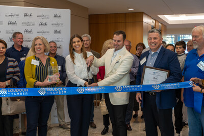 Abe and Shelly Abich cut the ribbon at the grand opening of their new office for Abich Financial Services. The event, attended by clients, staff, partners, and featuring representatives from the Loudoun Chamber and Loudoun Economic Development, celebrated the expansion of their business and their continued commitment to guiding clients on their retirement journey.