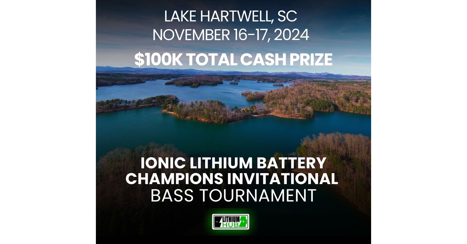LithiumHub Announces IONIC Lithium Battery Champions Invitational Bass Tournament