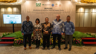 Musim Mas, SNV and APSKS LB share the result of 3 years BIPOSC project on promoting 
Regenerative Agriculture at a Press Conference in Jakarta, Indonesia on 17 October 2024 (PRNewsfoto/Musim Mas Holdings)